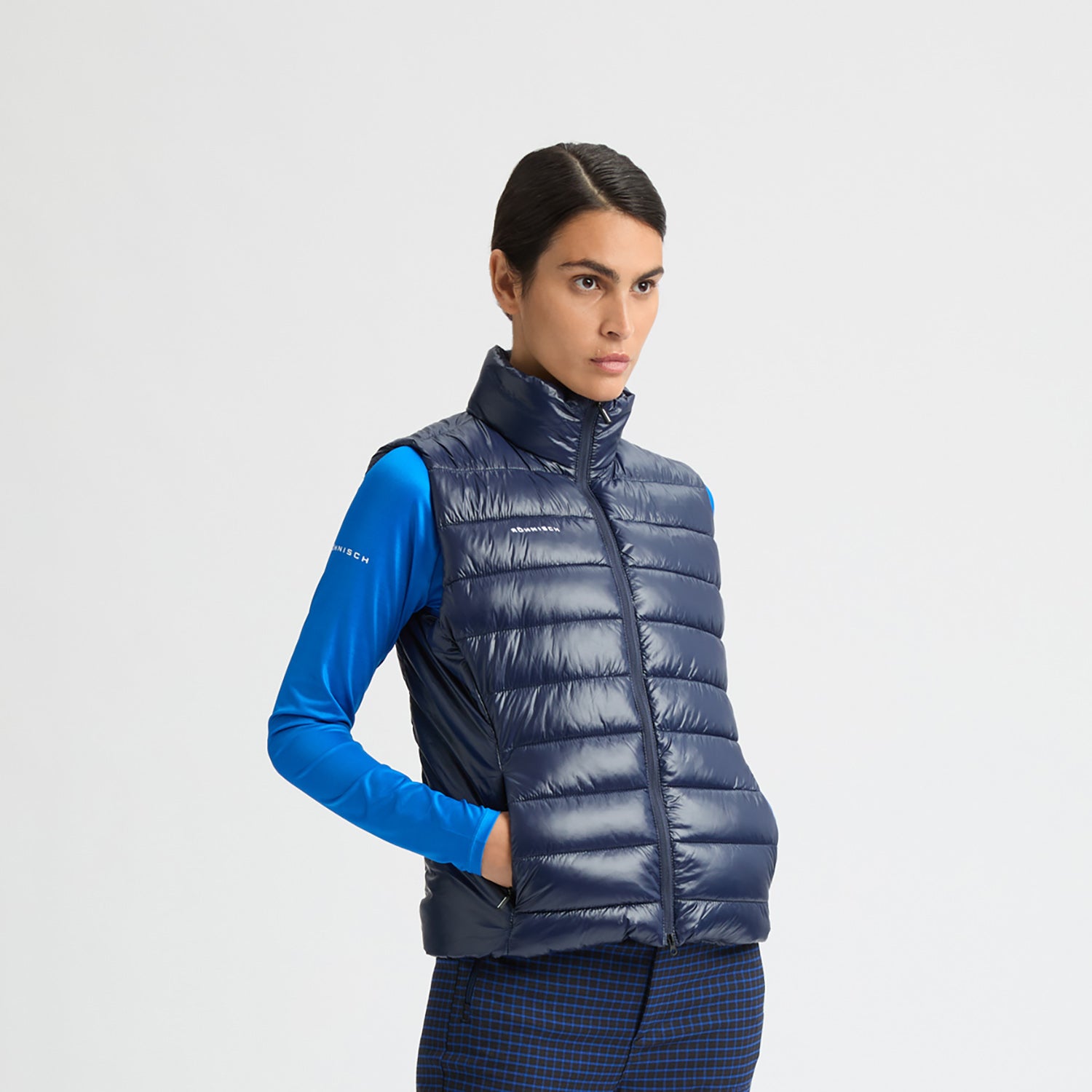 Rohnisch Ladies Navy Lightweight Quilted Golf Gilet