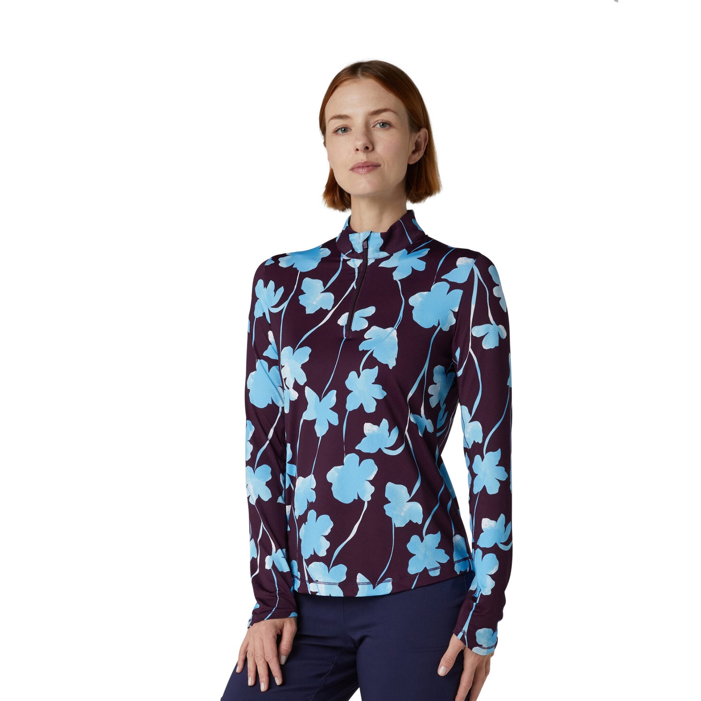 Callaway Womens Golf Top with Bold Floral Print Design