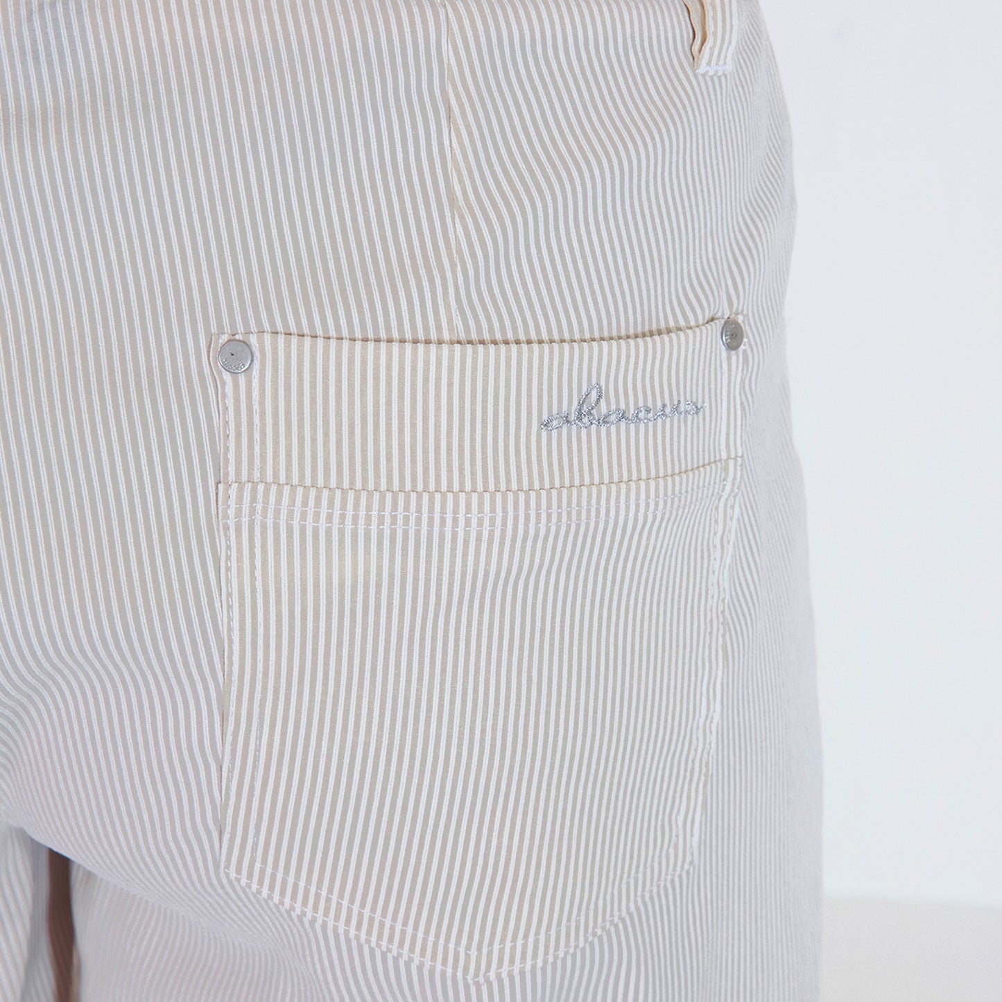 Abacus Ladies Wide Leg Pinstripe Shorts - Effortless Style & Performance 