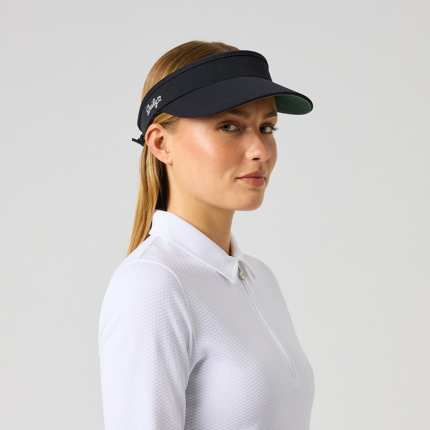 Daily Sports Ladies Visor with Adjustable Fit in Black