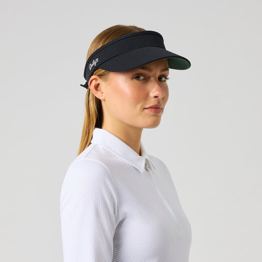 Daily Sports Ladies Visor with Adjustable Fit in Black