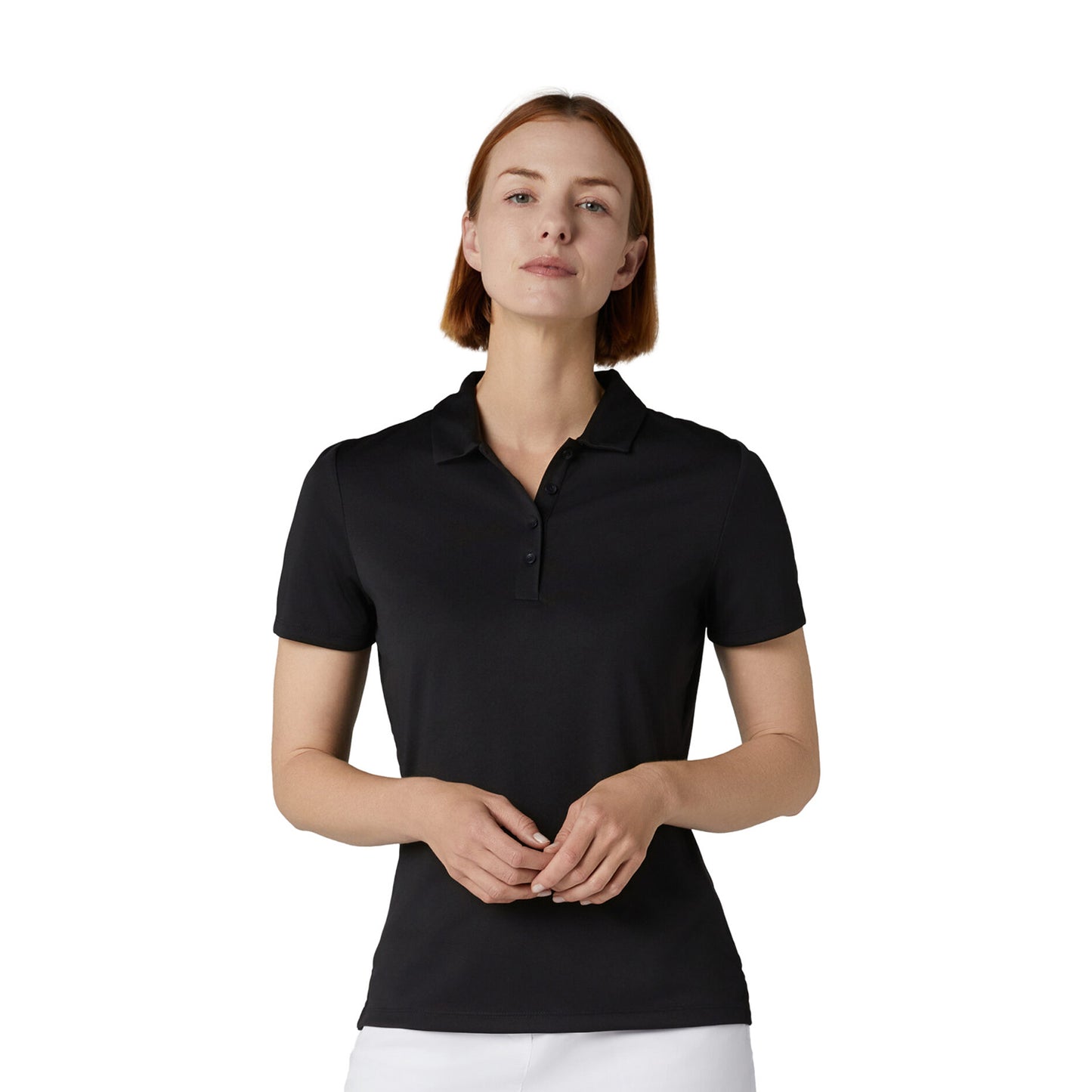 Callaway Ladies Black Tournament Short Sleeve Golf Polo