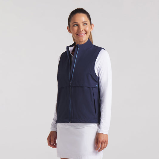 Puma Ladies Lightweight Gilet in Deep Navy