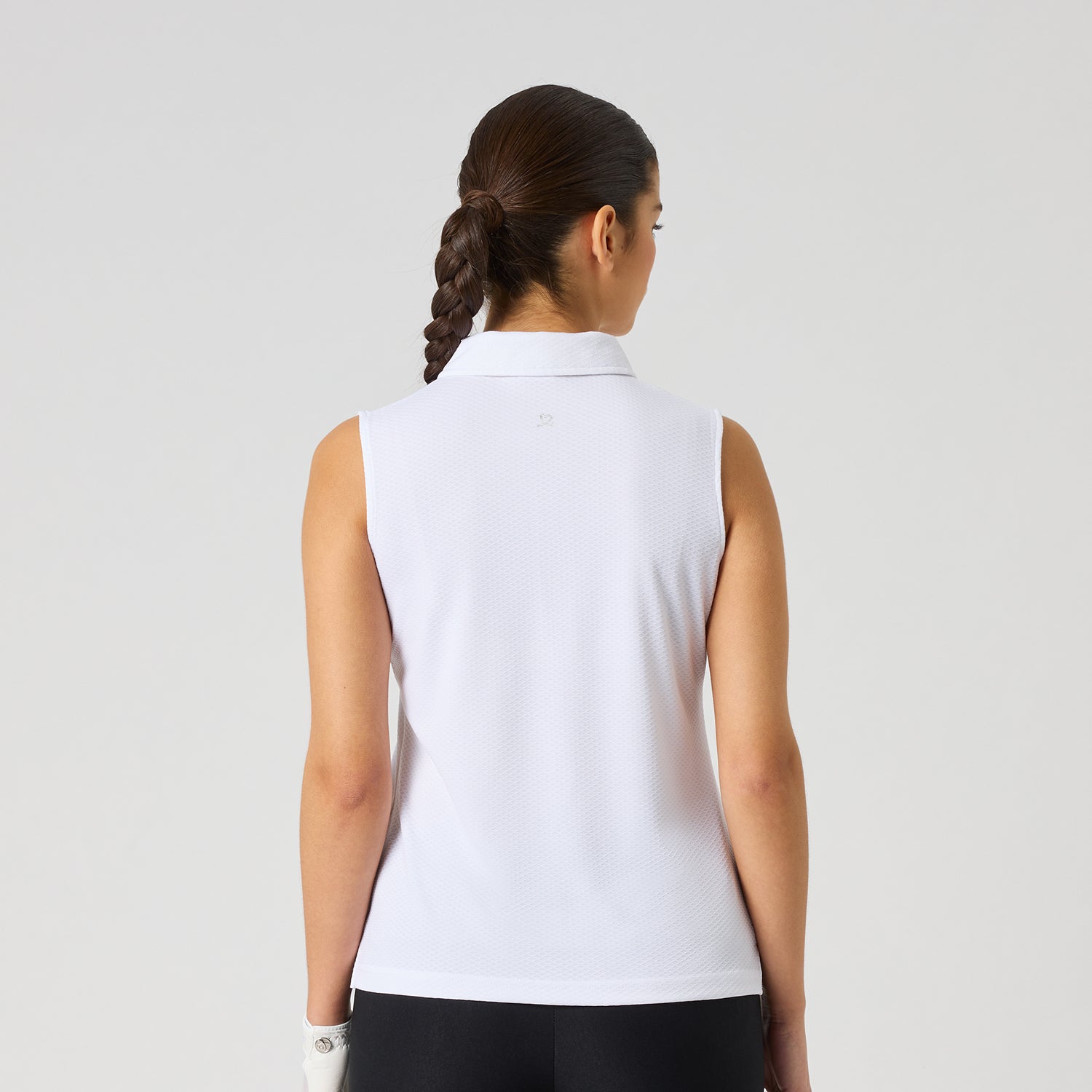 Daily Sports Honeycomb Structured Sleeveless Polo Shirt - Classic Style, All-Day Comfort