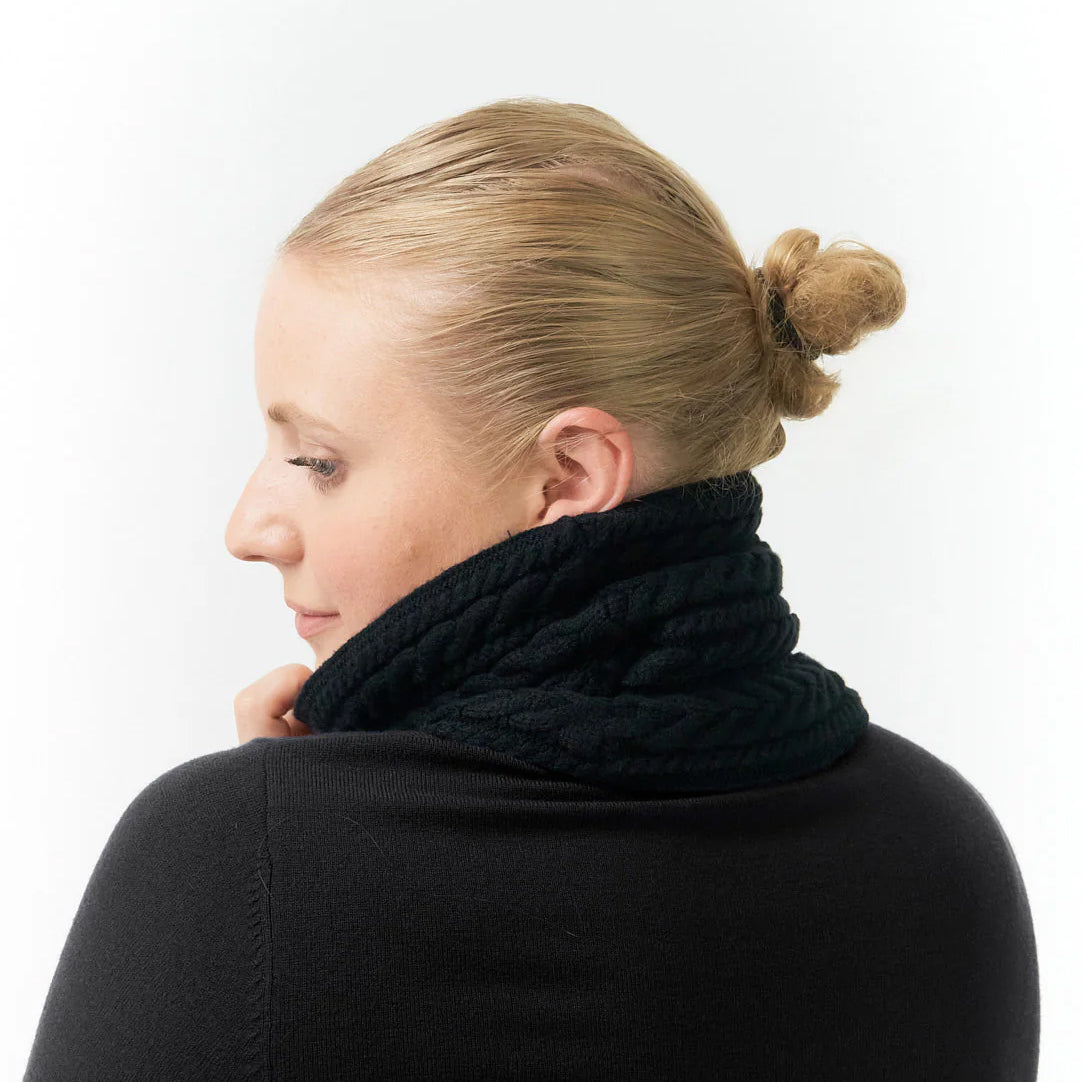 Surprizeshop Ladies Black Fleece Lined Waterproof Snood
