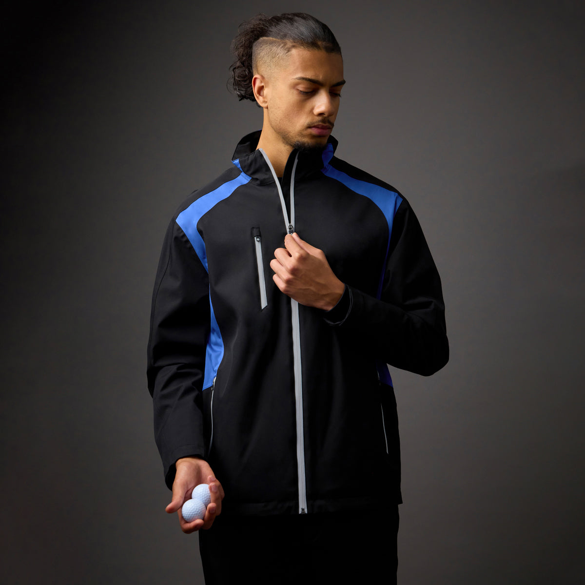 Sunderland Mens Waterproof Jacket with Contrast Panels and Lifetime Guarantee