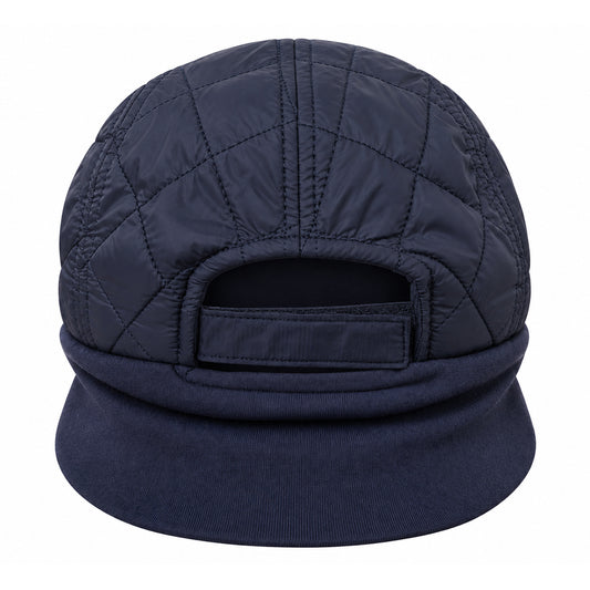 Swing Out Sister Quilted Hat with Beautifully Soft, Brushed Ear Panels in Navy