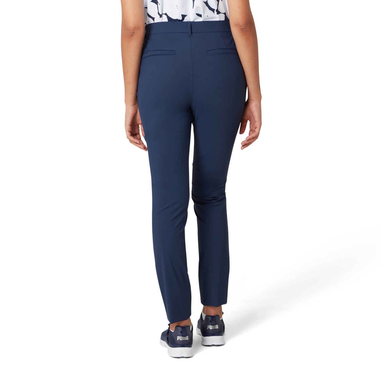 Original Penguin Ladies Tapered Pull-On Trousers in Navy