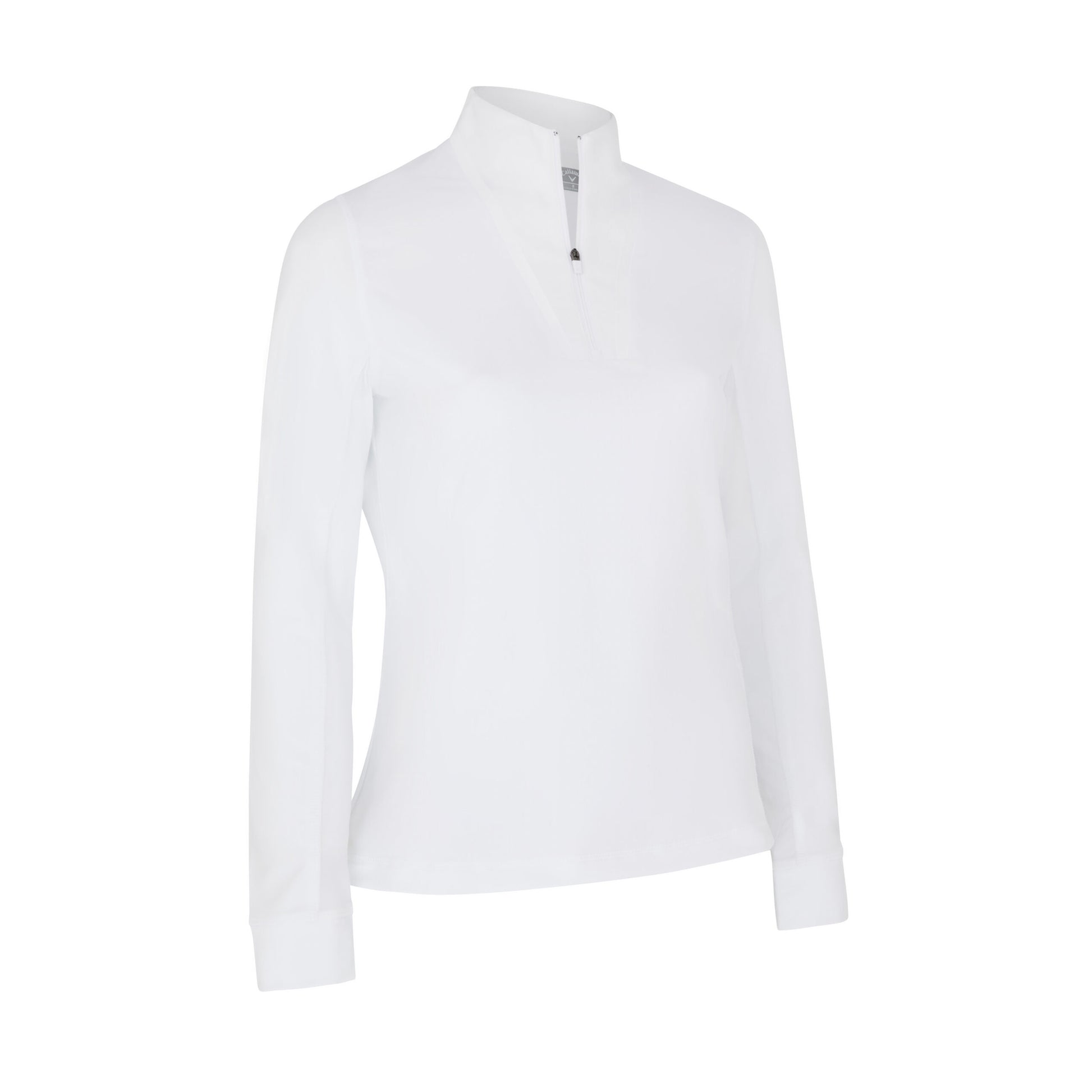 Callaway Ladies Sun Protection 1/4 Zip With Mesh Panels in BRILLIANT WHITE