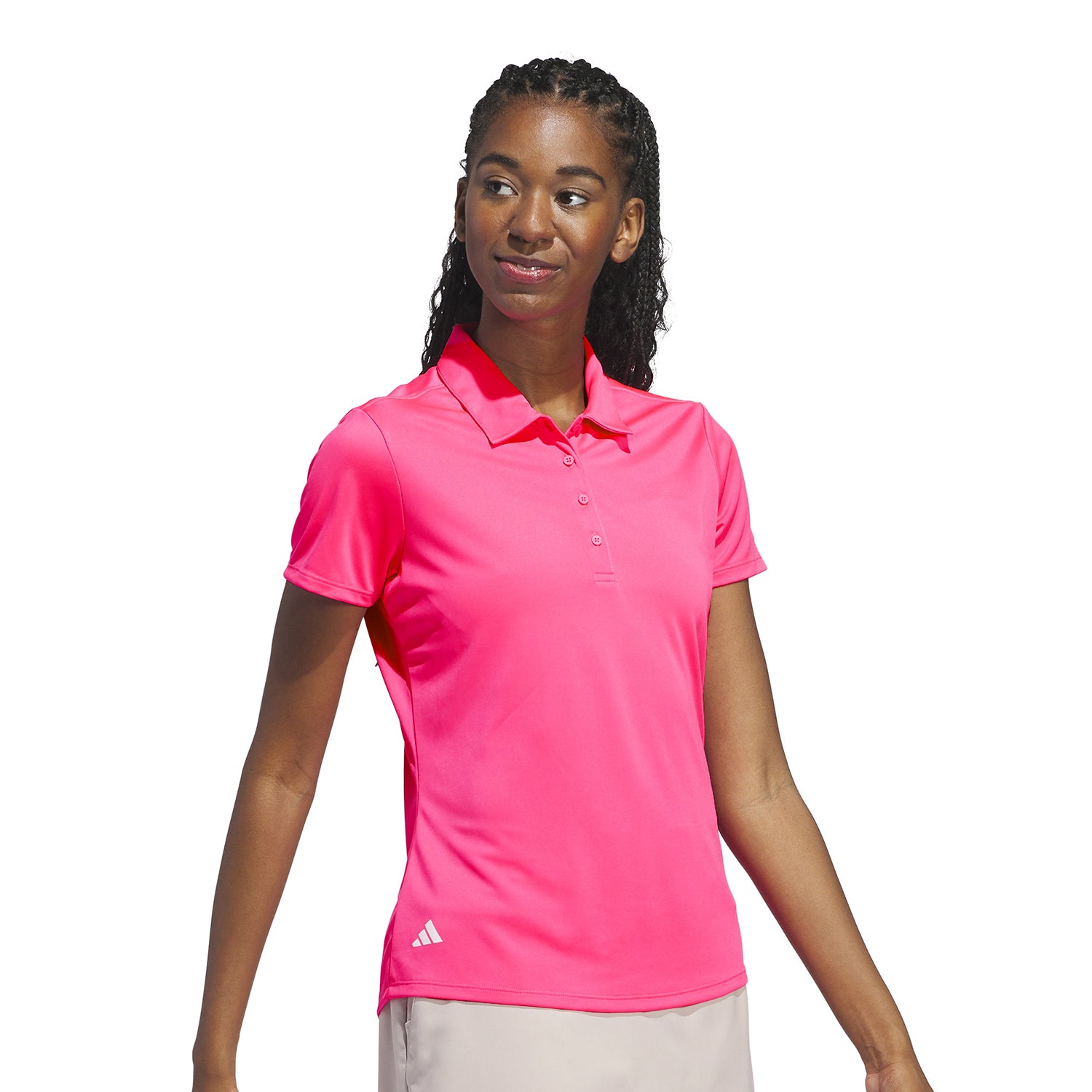 adidas Golf Ladies Solid Performance Short Sleeve Polo