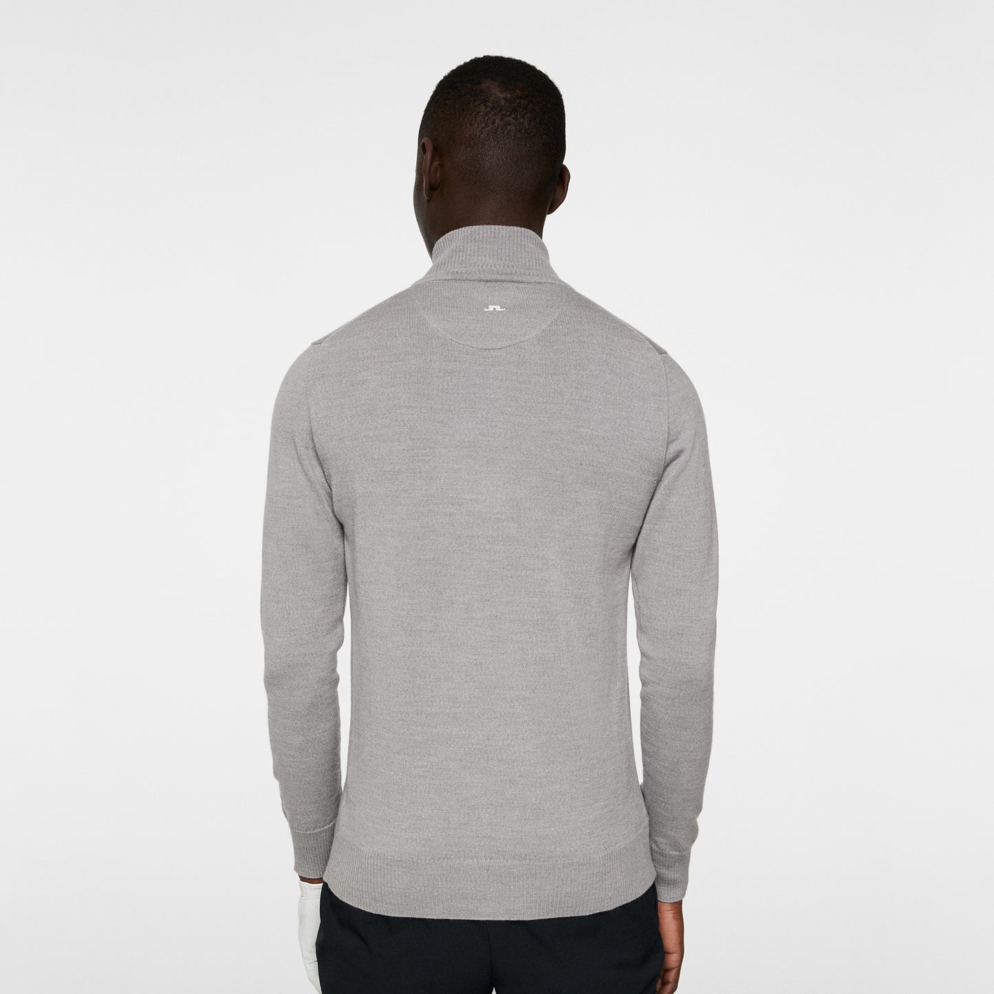 J.Lindeberg Mens Merino Zip-Neck Sweater