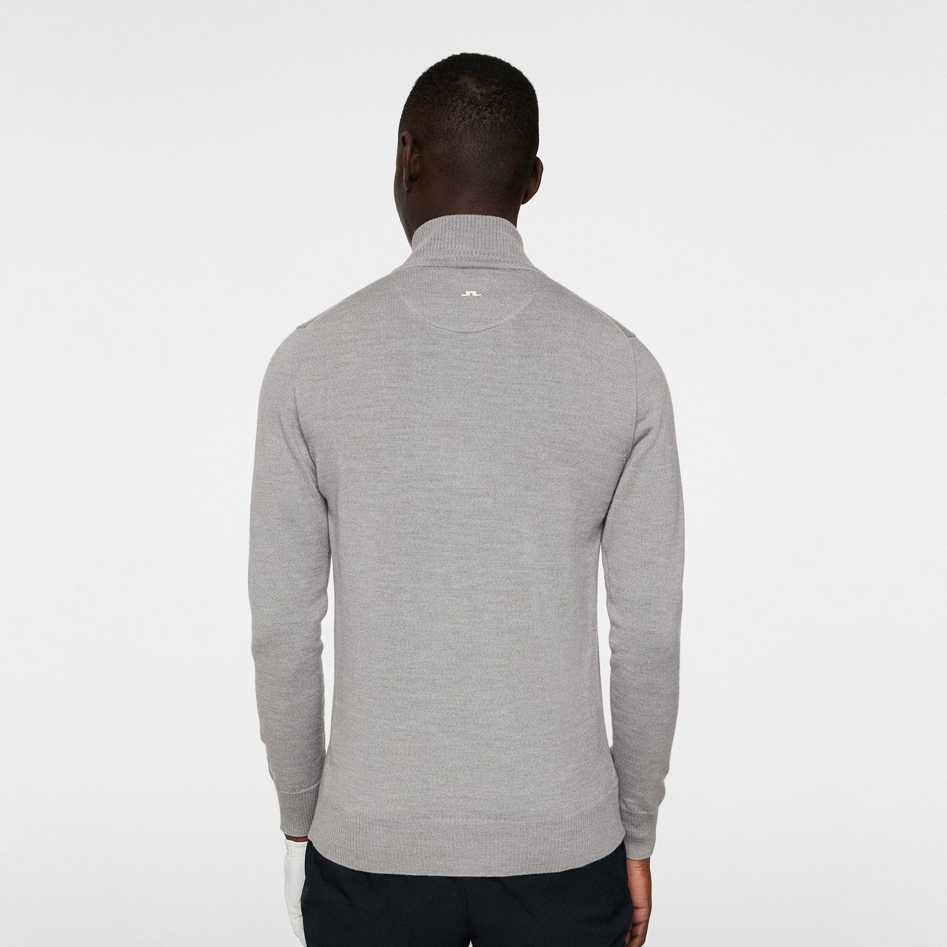 J.Lindeberg Mens Merino Zip-Neck Sweater