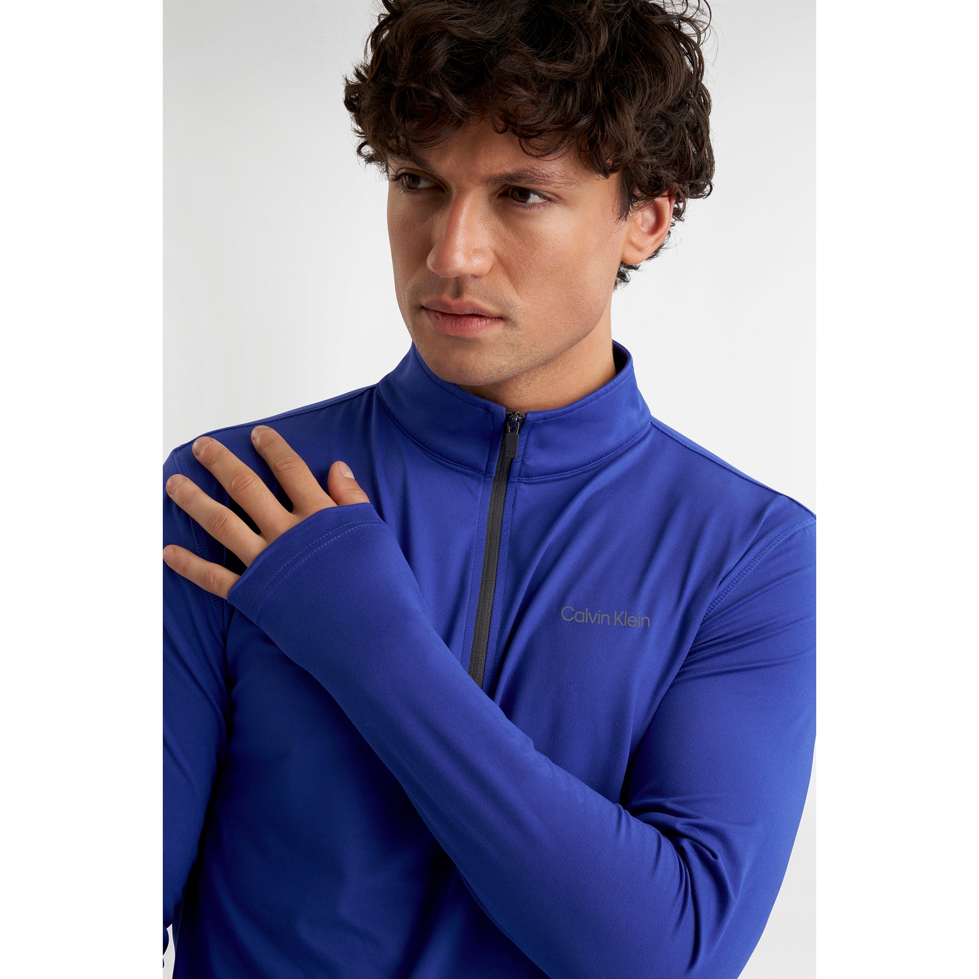 Calvin Klein Technical Zip-Neck Top