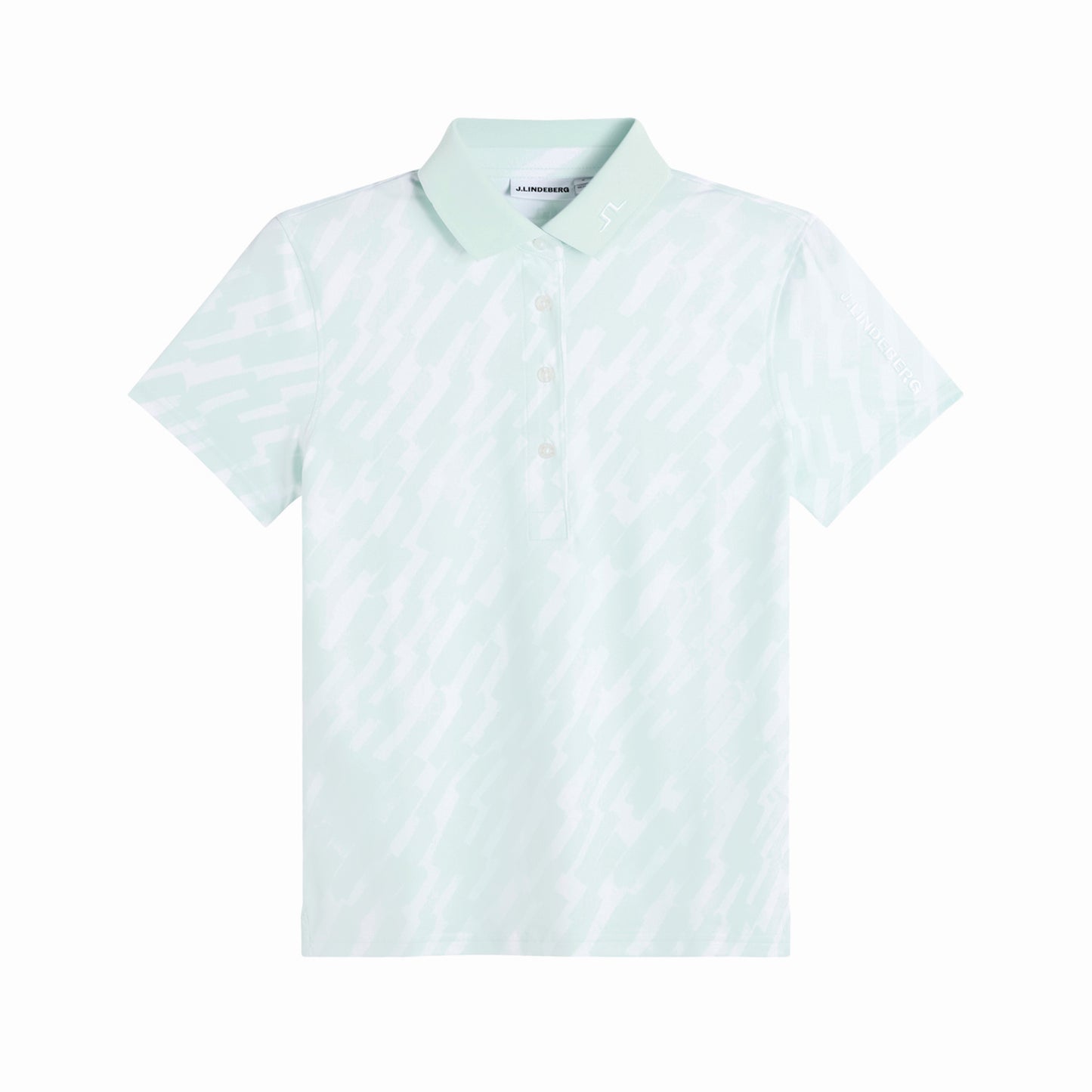 J.Lindeberg Ladies Tour Tech Printed Polo - Feminine Performance with Effortless On-Course Style