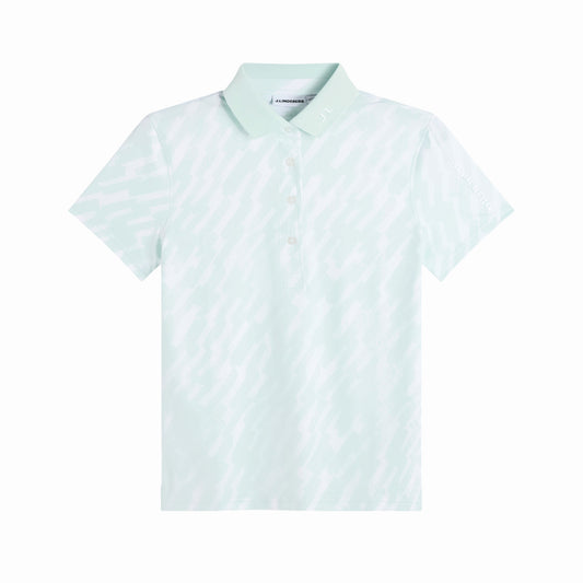 J.Lindeberg Ladies Tour Tech Printed Polo - Feminine Performance with Effortless On-Course Style