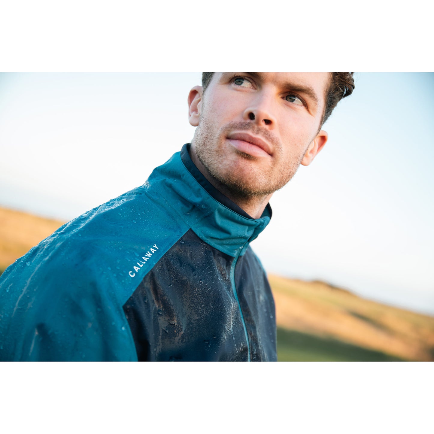 Callaway Mens Waterproof Jacket with Contrast Panels and 1 Year Guarantee