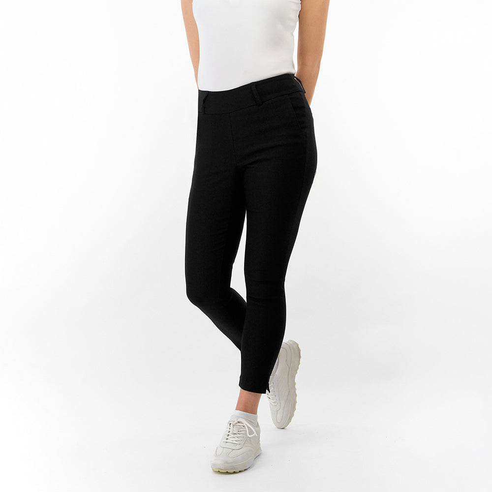 Pure Golf Ladies Pull-On Trouser in Black - Move Freely, Look Polished