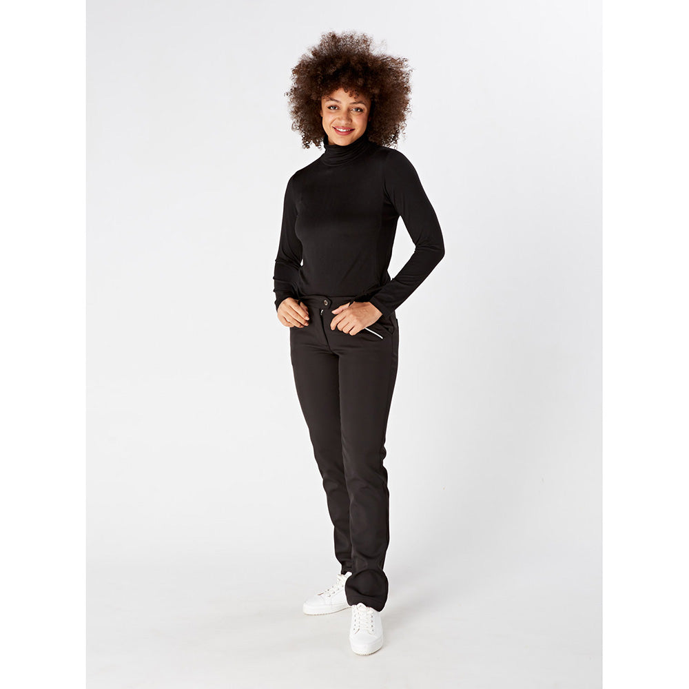 Swing Out Sister Ladies Long Sleeve Roll Neck in Black Magic