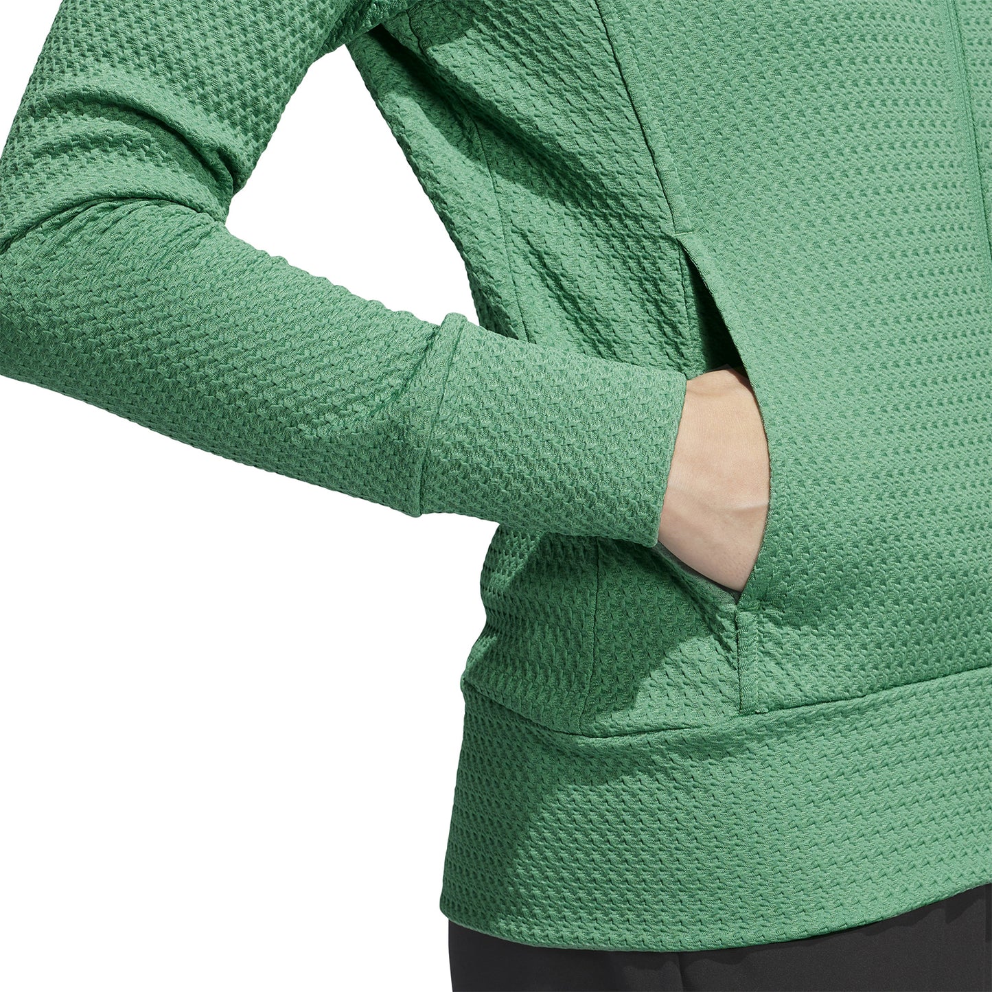 adidas Golf Ladies Lightweight Waffle-Knit Jacket