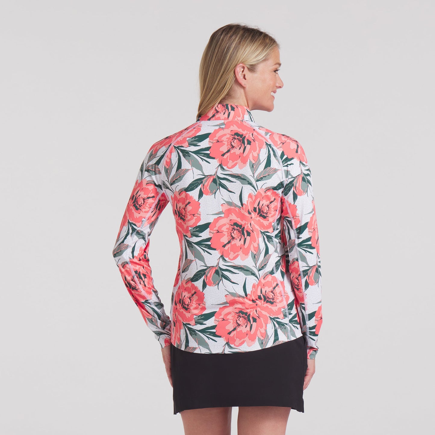 Puma Golf Ladies Floral Print Long Sleeve Golf Top