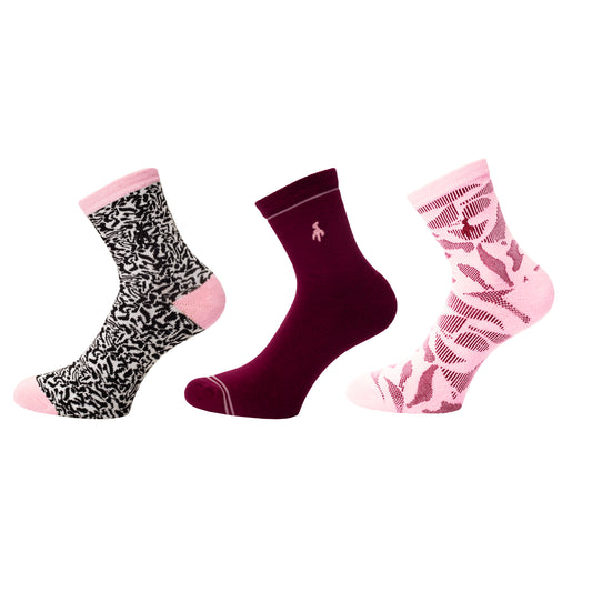 Green Lamb Ladies 3 Pair Pack Socks