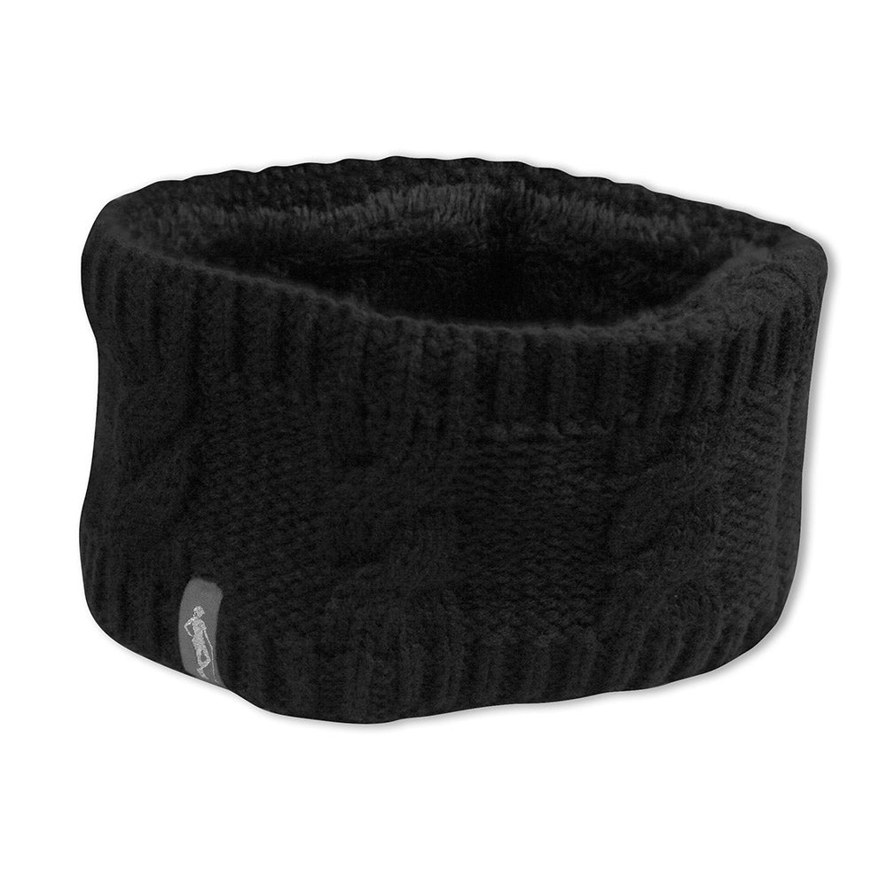 Glenmuir Ladies Thermal Lined Knitted Headband in Black