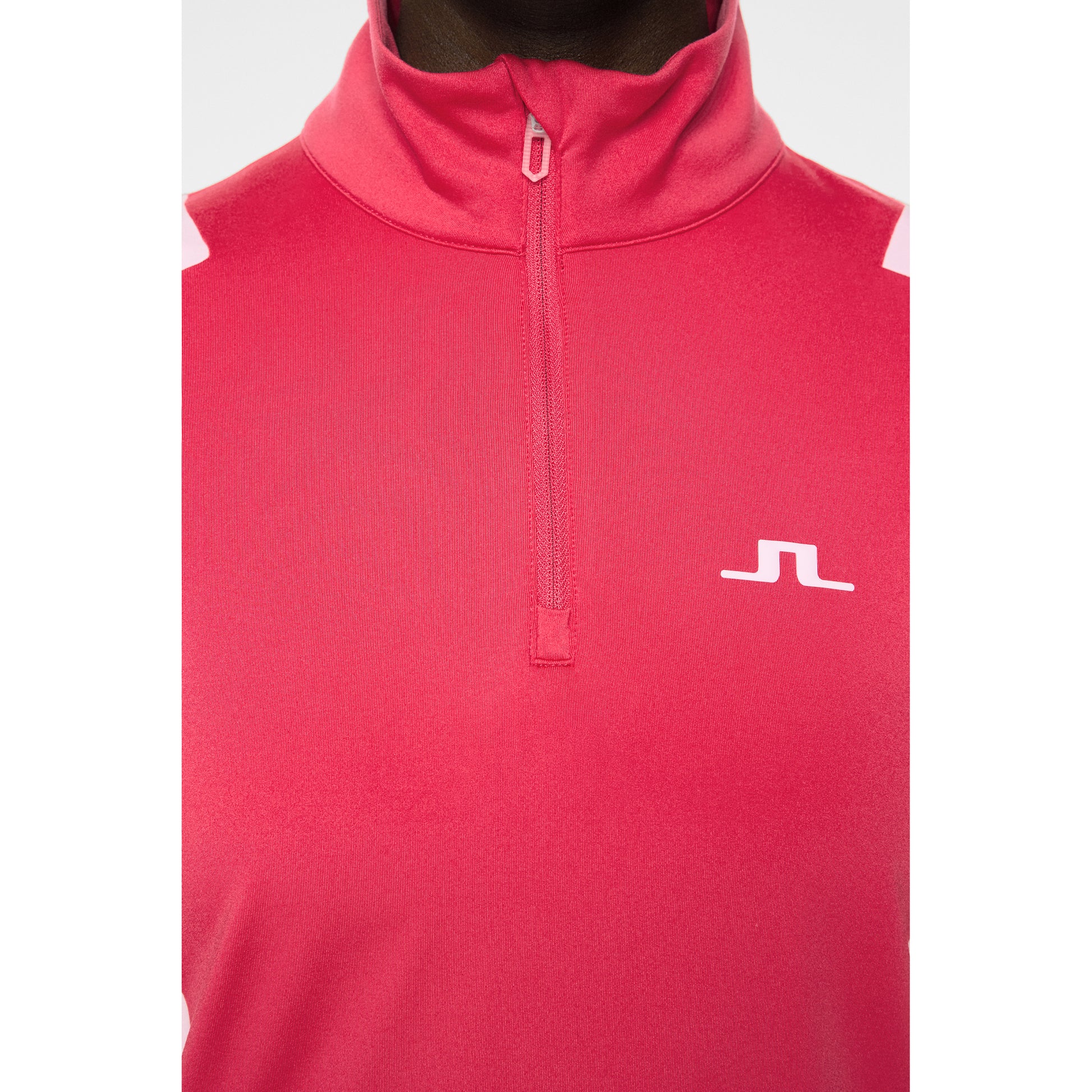 J.Lindeberg Ladies Brushed Back Quarter Zip Mid-Layer