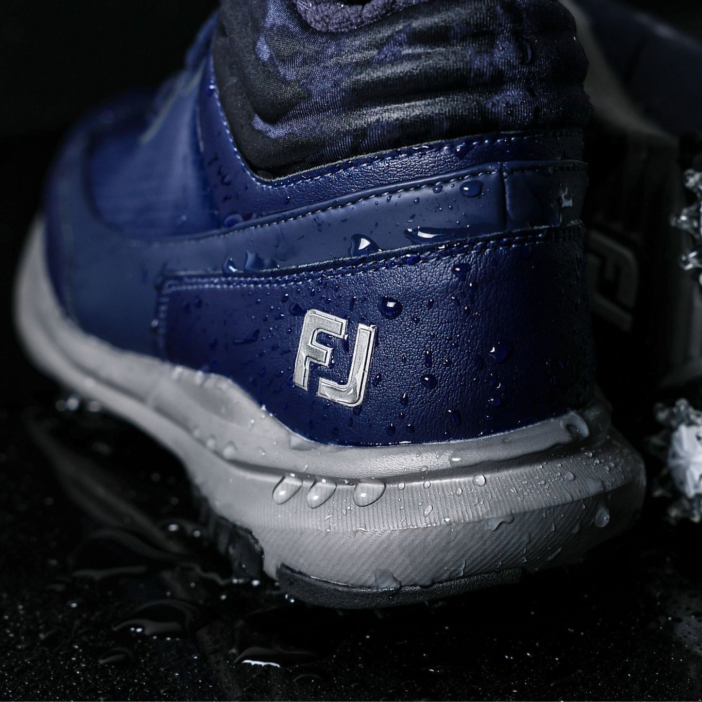 FootJoy Ladies Wide Fit Waterproof Golf Boots with Thermal Lining in Navy