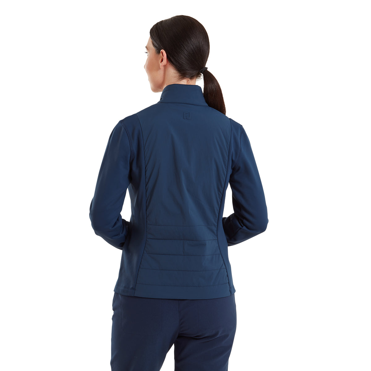FootJoy Ladies Hybrid Jacket with Thermal Quilted Panels in Navy