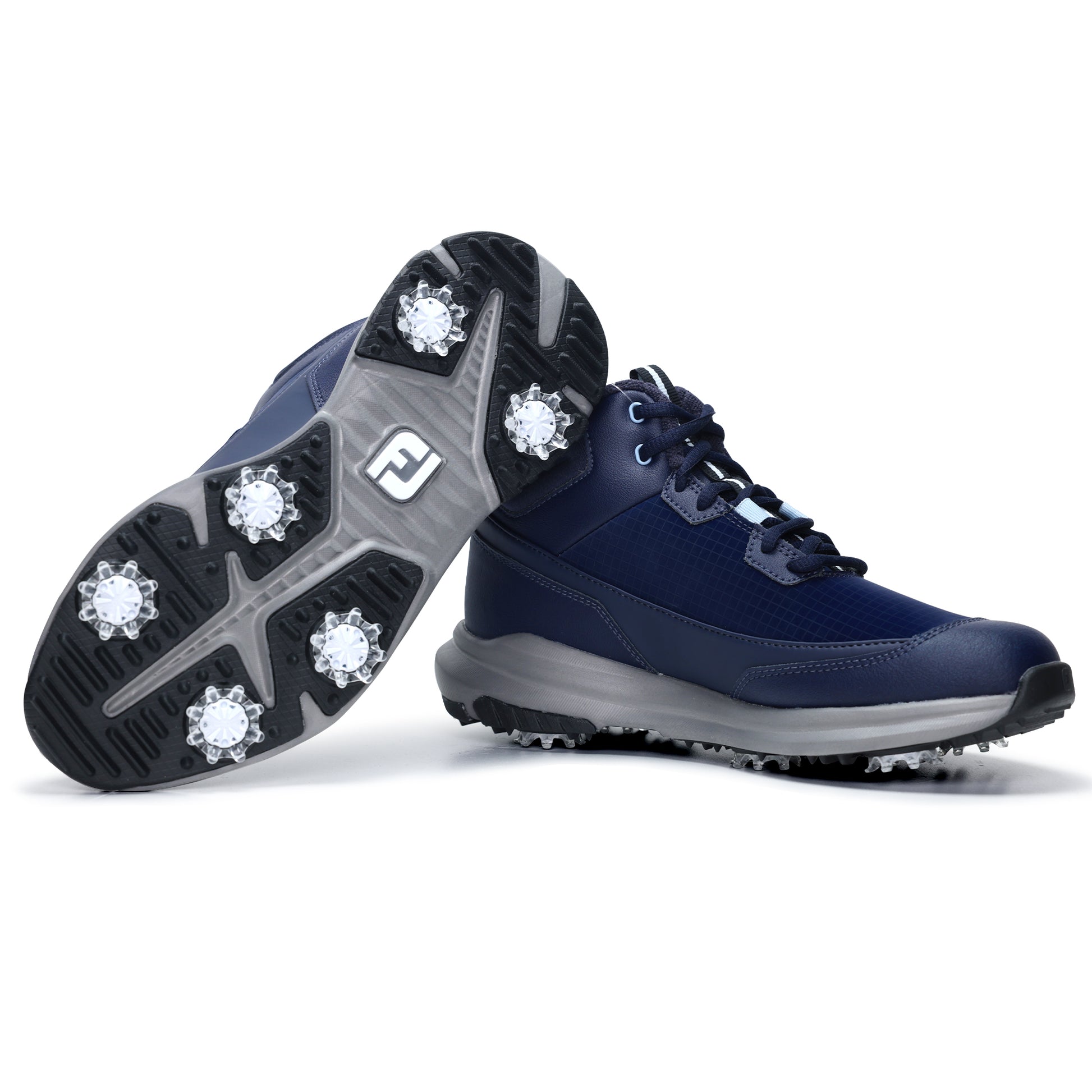 FootJoy Ladies Wide Fit Waterproof Golf Boots with Thermal Lining in Navy