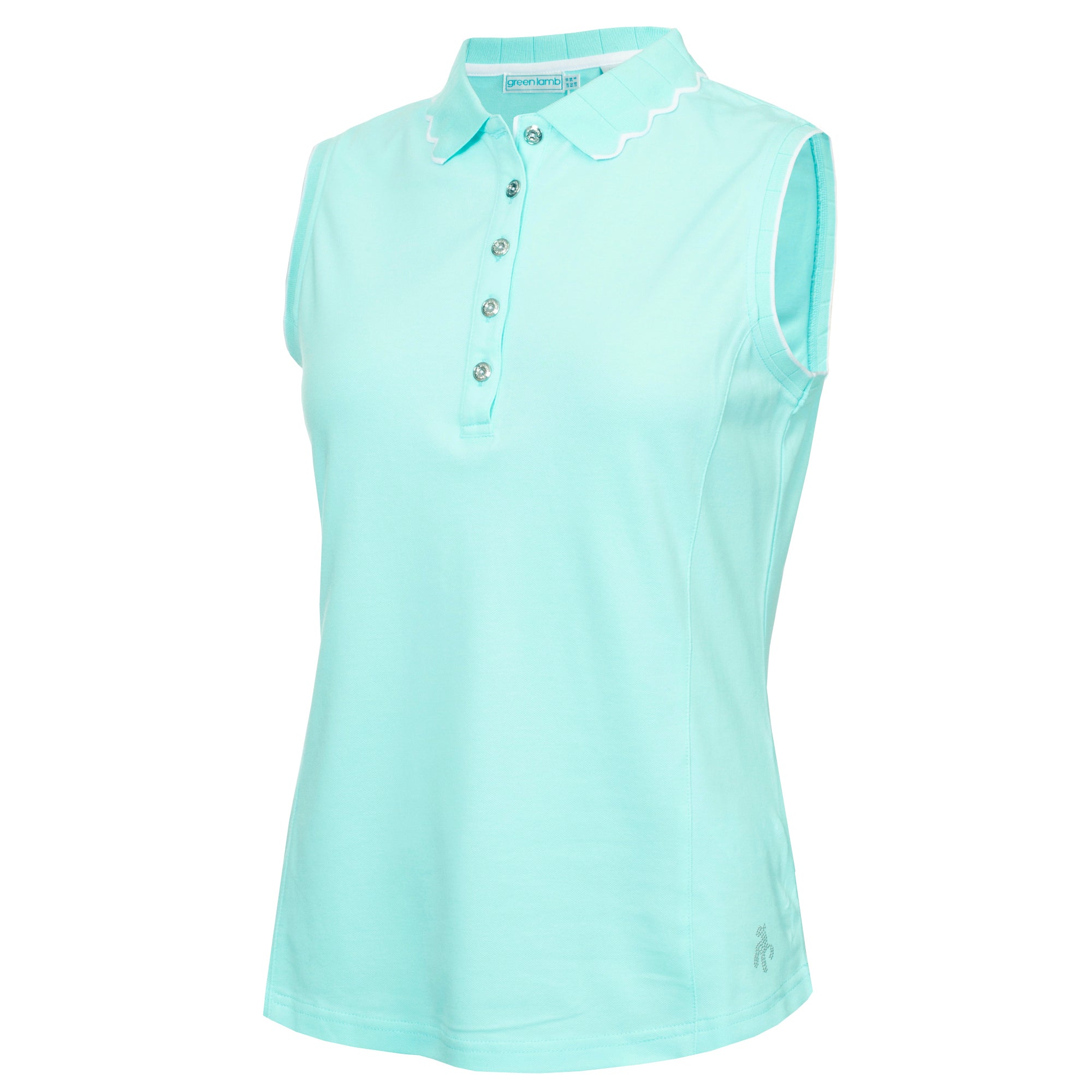 Sleeveless collared golf on sale shirt