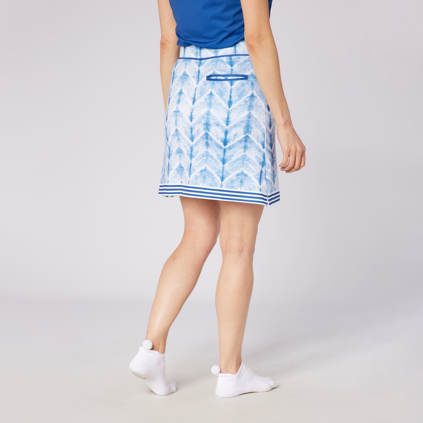 Swing Out Sister Ladies Pull-On Skort with Head Turning Print - An Ideal Choice For Active Days