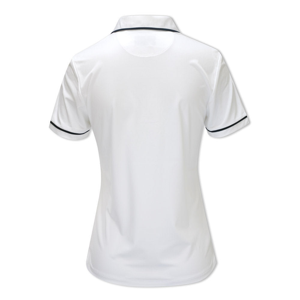 Original Penguin Ladies Piped Short Sleeve Polo in Bright White