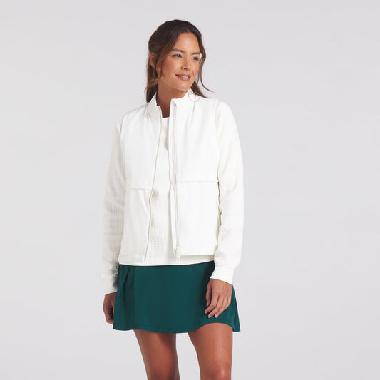 Puma Ladies Lightweight Gilet in Warm White