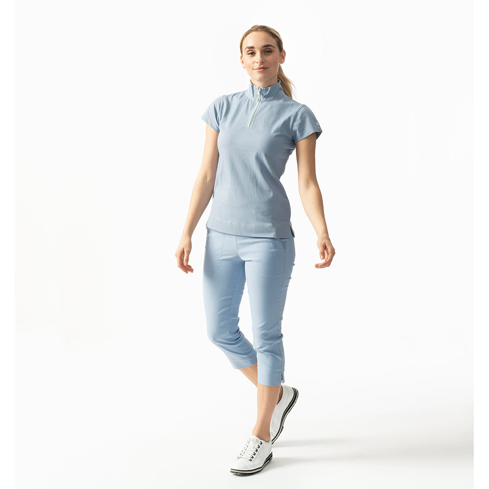 Daily Sports Ladies Blue Pull-On Golf Capris 