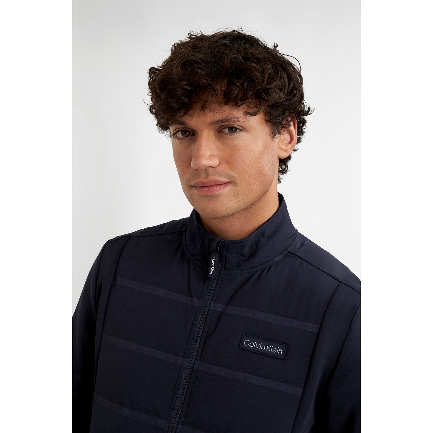 Calvin Klein Mens Hybrid Jacket in Navy