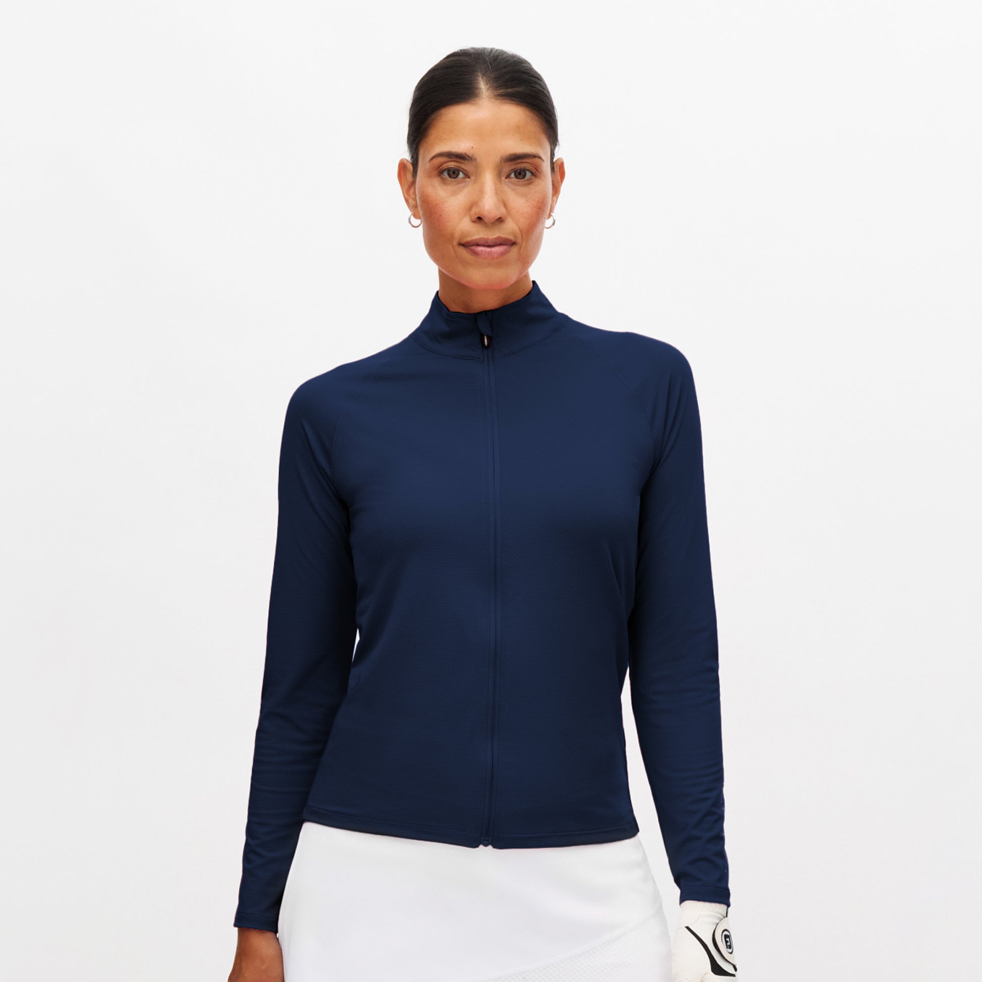 Rohnisch Ladies Navy Lightweight Full-Zip Mid-Layer Golf Jacket