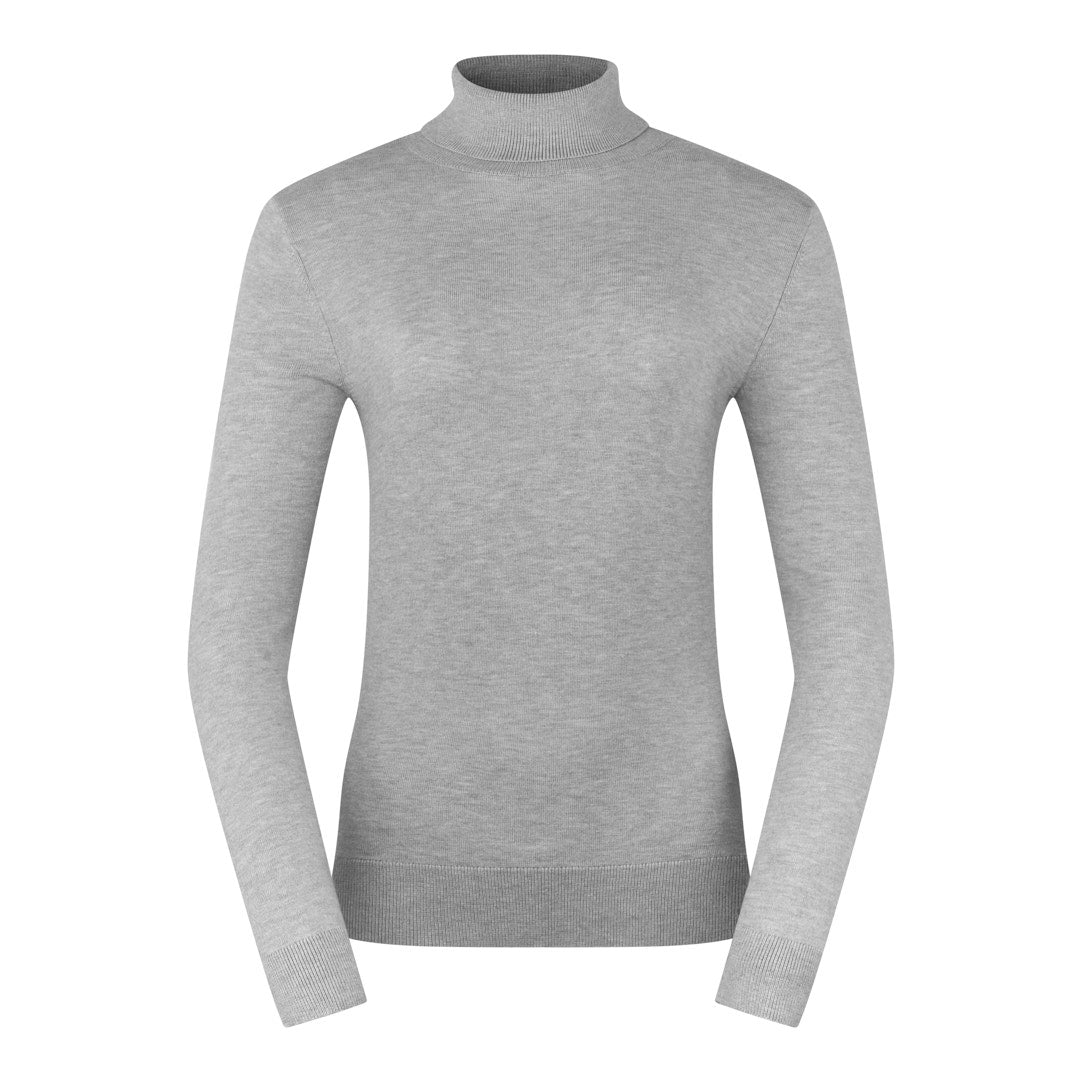 Pure Ladies Fine Knit Super-Soft Roll Neck