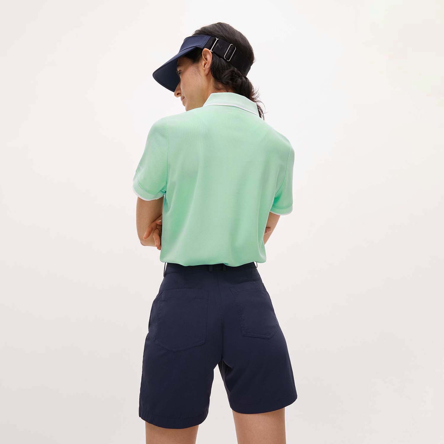 Rohnisch Ladies Classic Polo Shirt with Contrast Trim in Ice Green 
