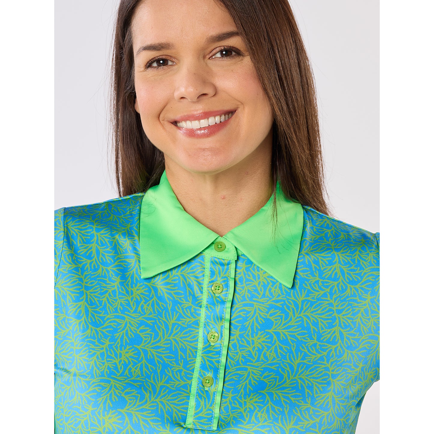 Swing Out Sister Ladies Half Sleeve with Contrast Cuffs & Oversized Collar for Added Flair