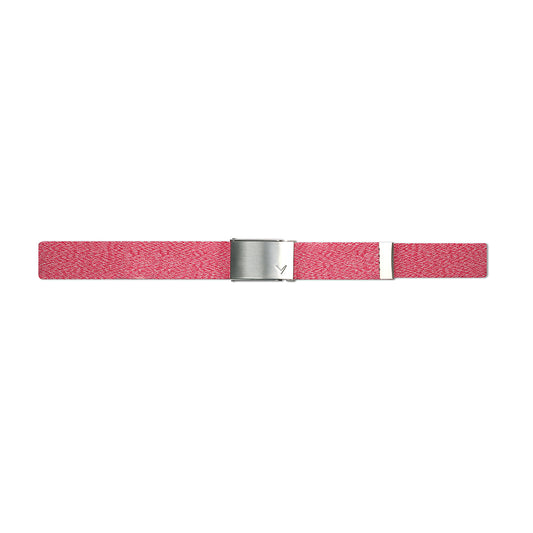 Callaway Ladies Cut to Fit Stretch Webbed Belt in Pink Sunset Heather