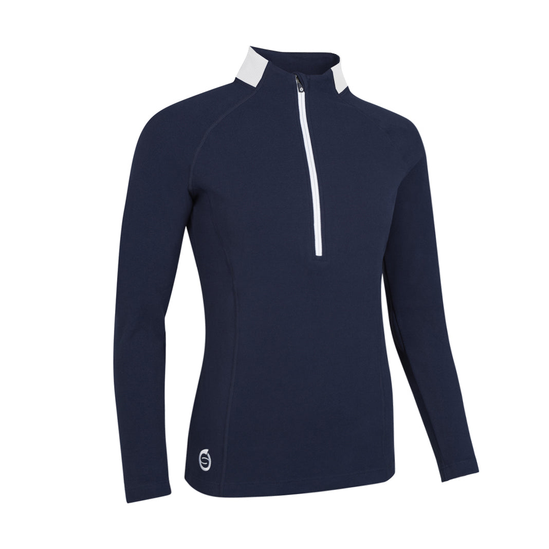 Sunderland Ladies Navy Thermal Peached Interlock Mid-layer for Performance with a Soft Touch