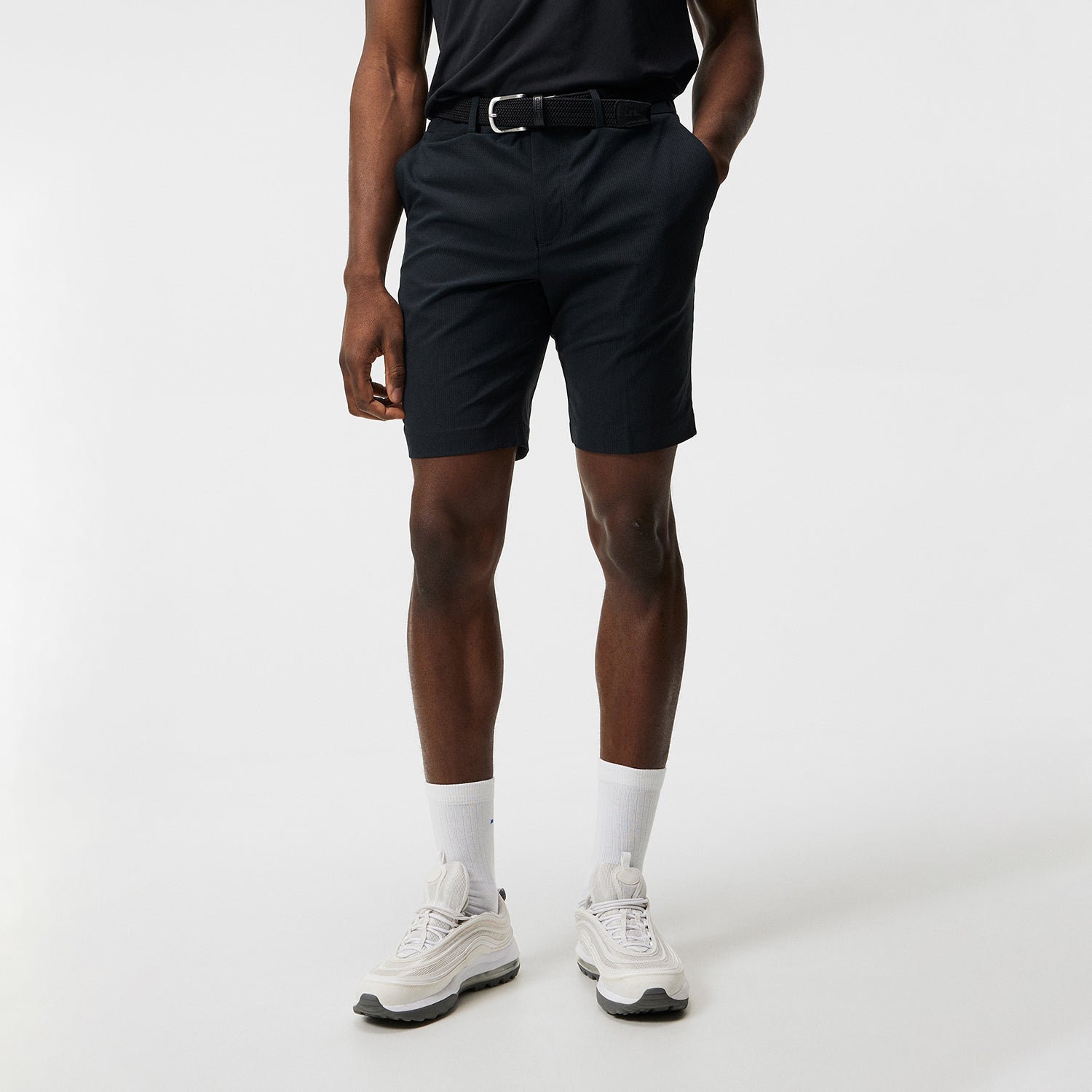 J.Lindeberg Mens Lightweight Shorts in Black