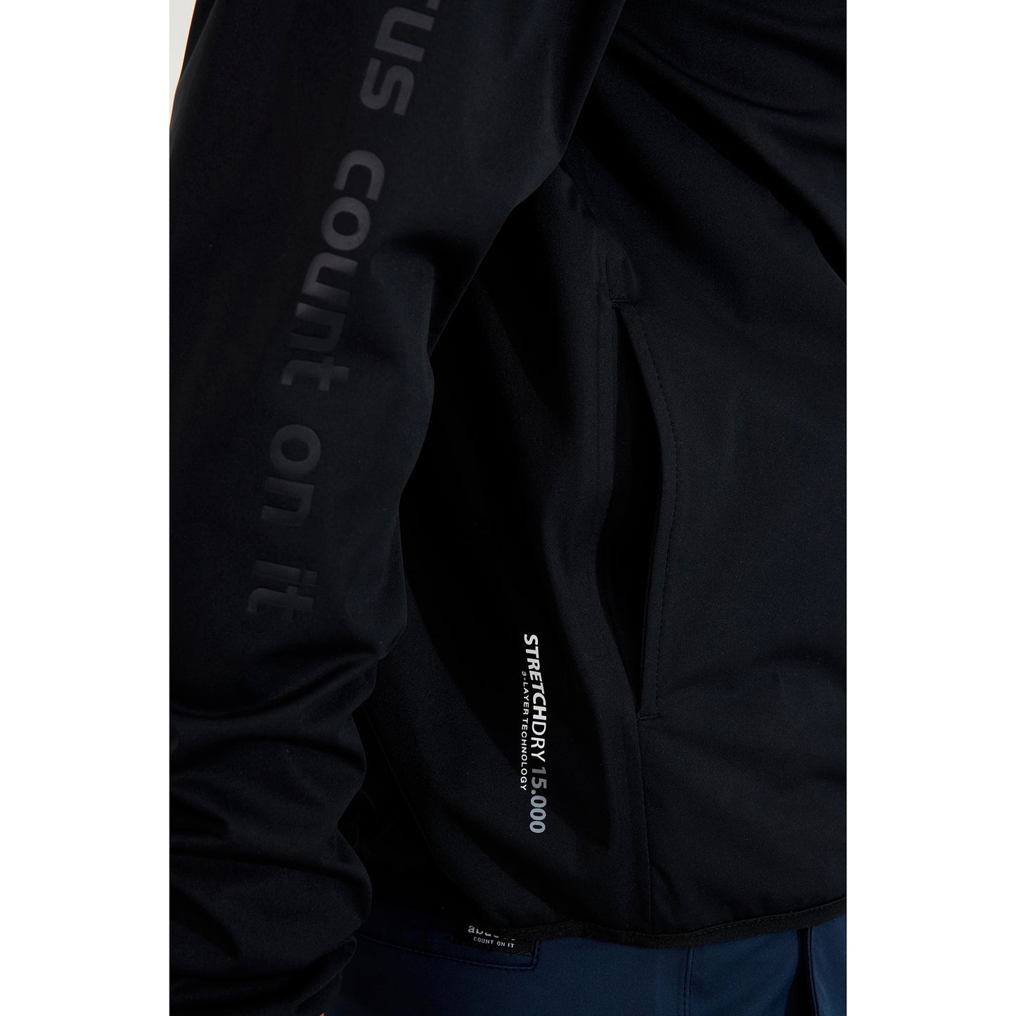 Abacus Mens Black Bounce Waterproof Hoodie