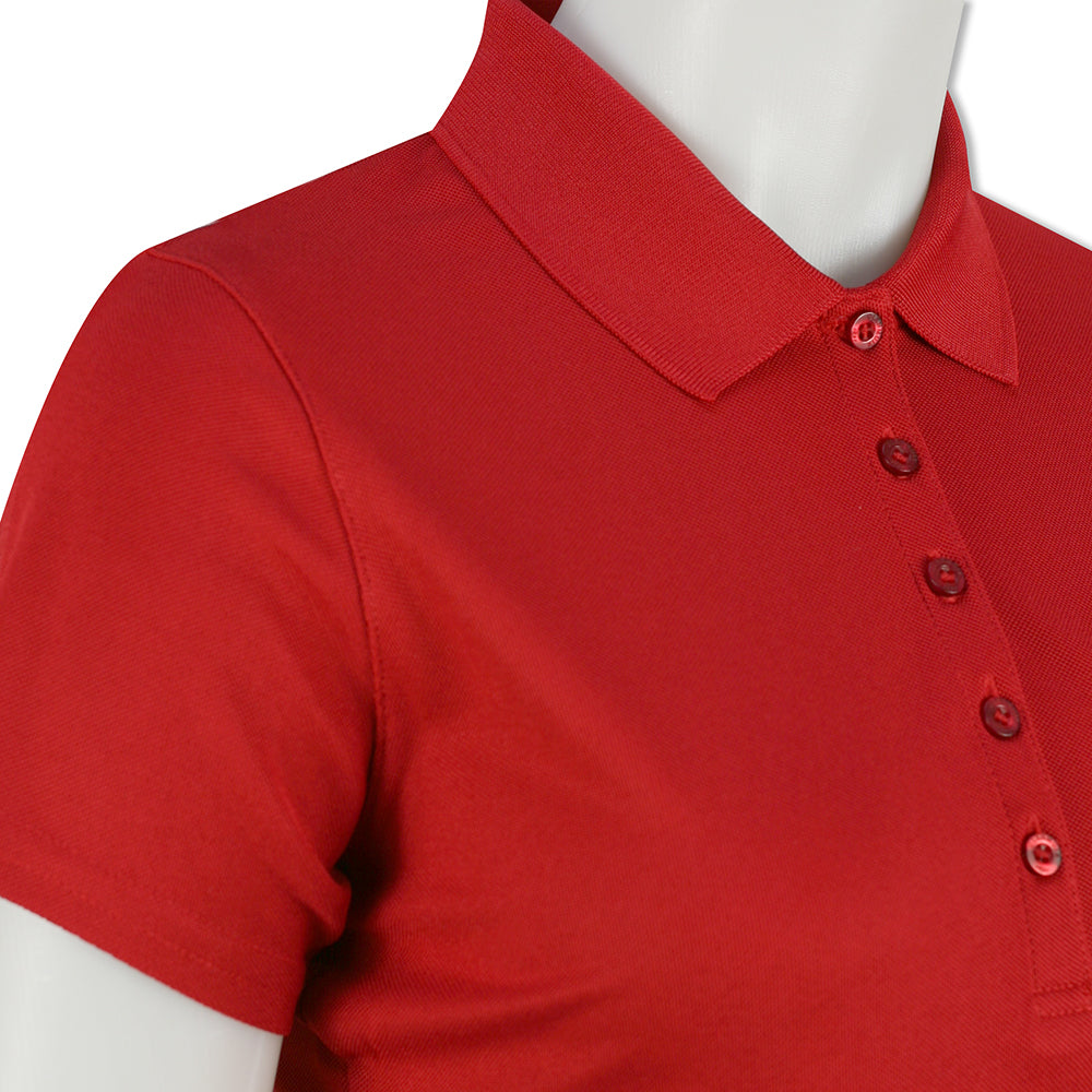 Glenmuir Ladies Short Sleeve Pique Polo with Stretch & UPF50+ in Garnet