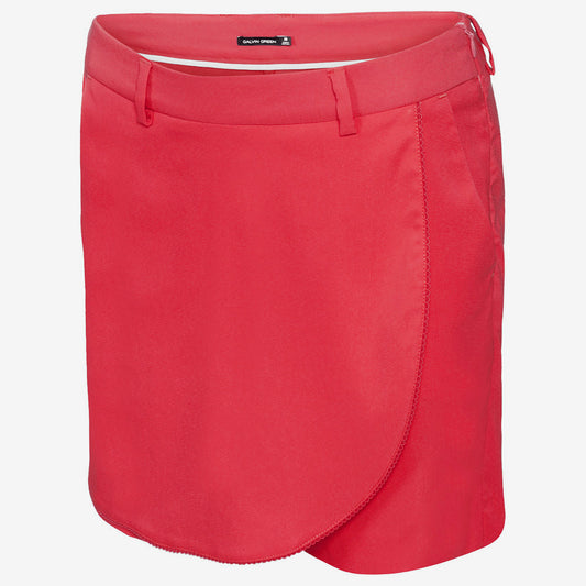 Galvin Green Ladies Short/Skort with UPF20+ in Cherry Red - Last One Large Only Left
