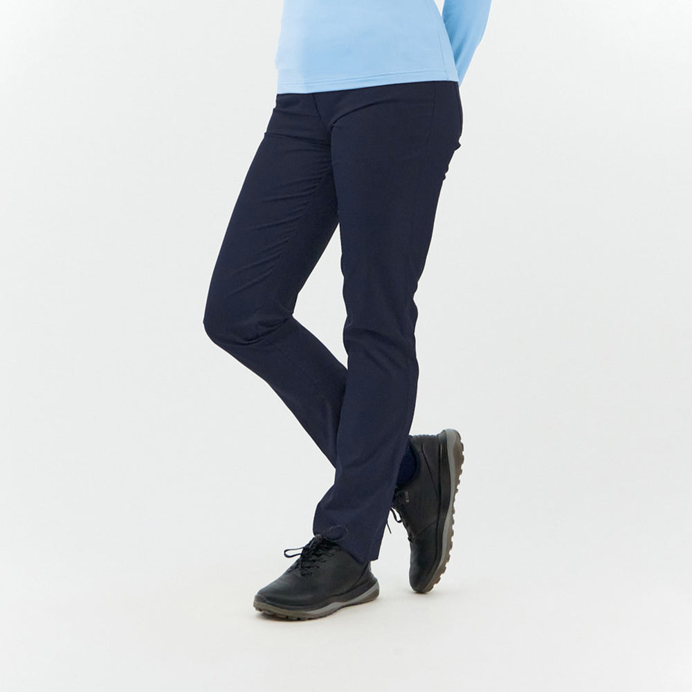 Pure Ladies Lined Thermal Golf Trouser in Navy