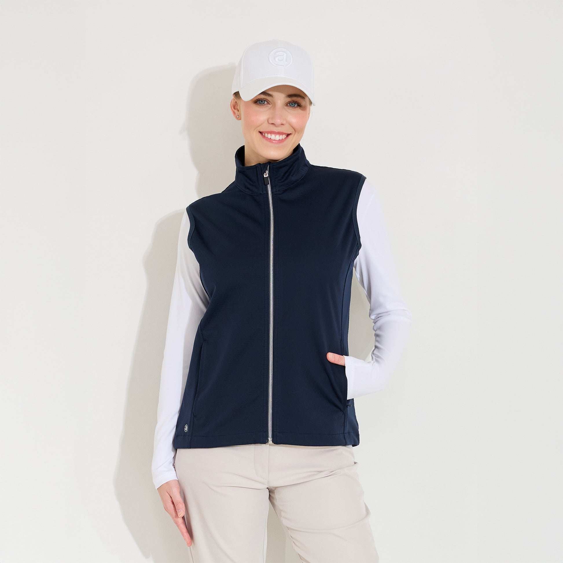 Abacus Ladies Softshell Gilet in Navy