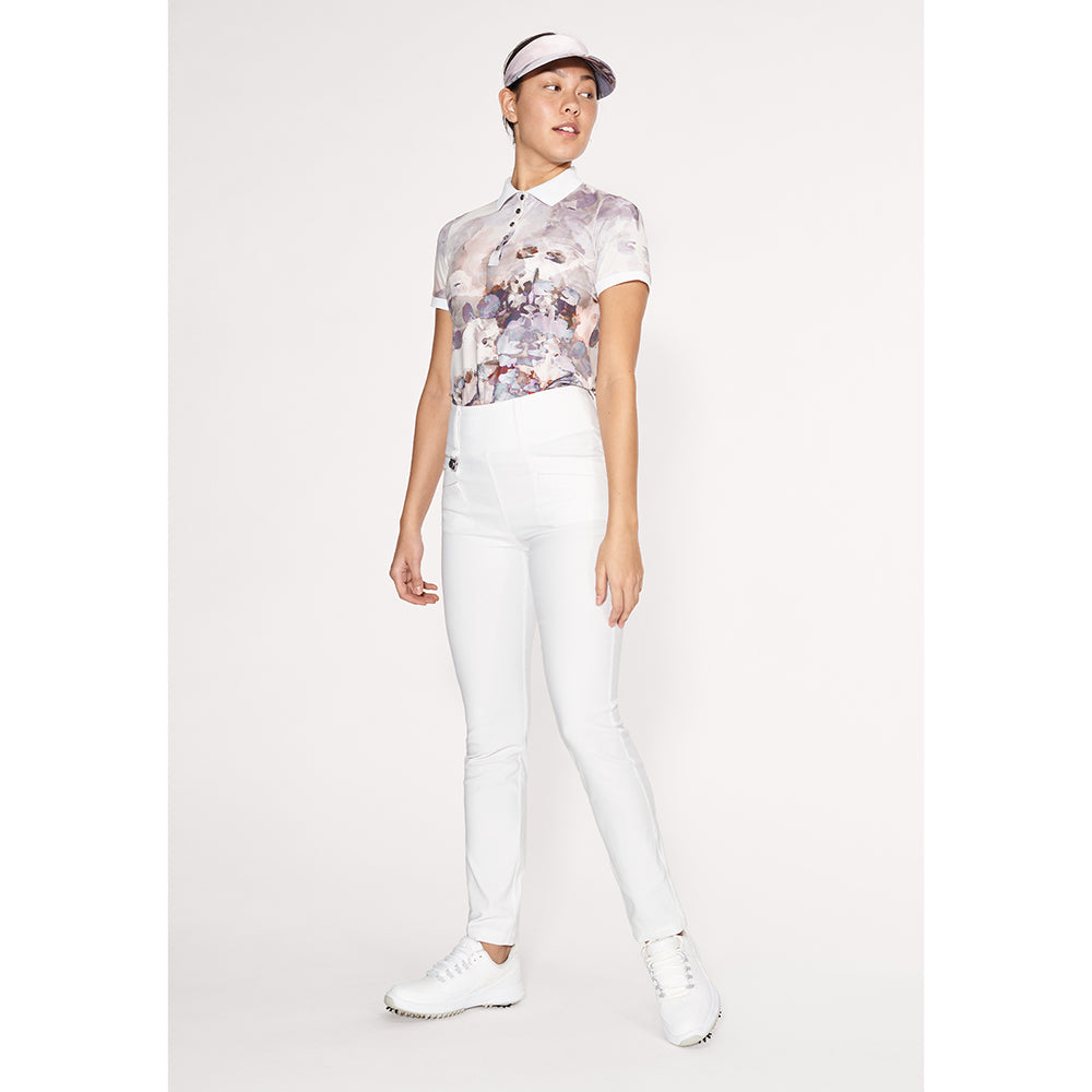 Ladies white deals slim fit trousers