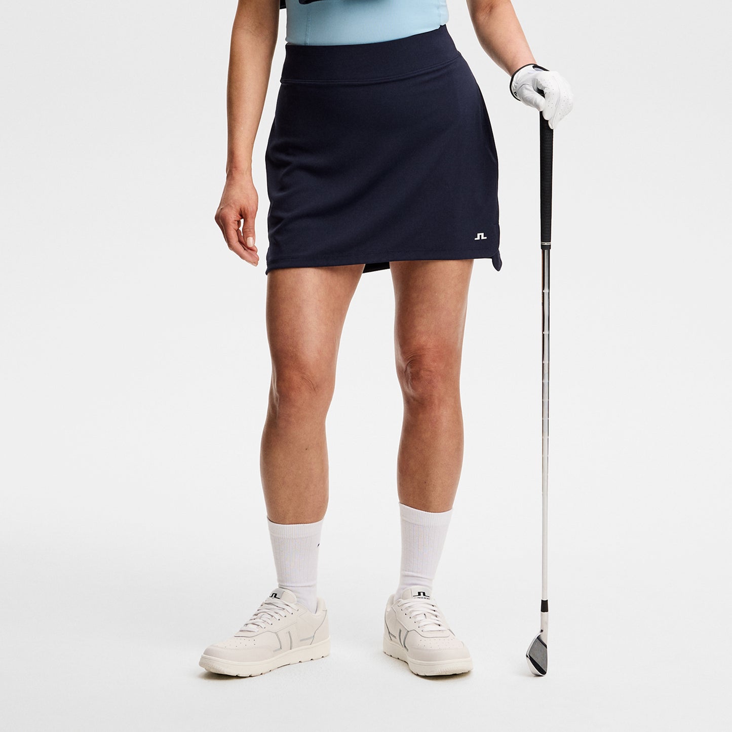 J.Lindeberg Ladies Pull-On Skort in Navy - Designed for Confident Movement